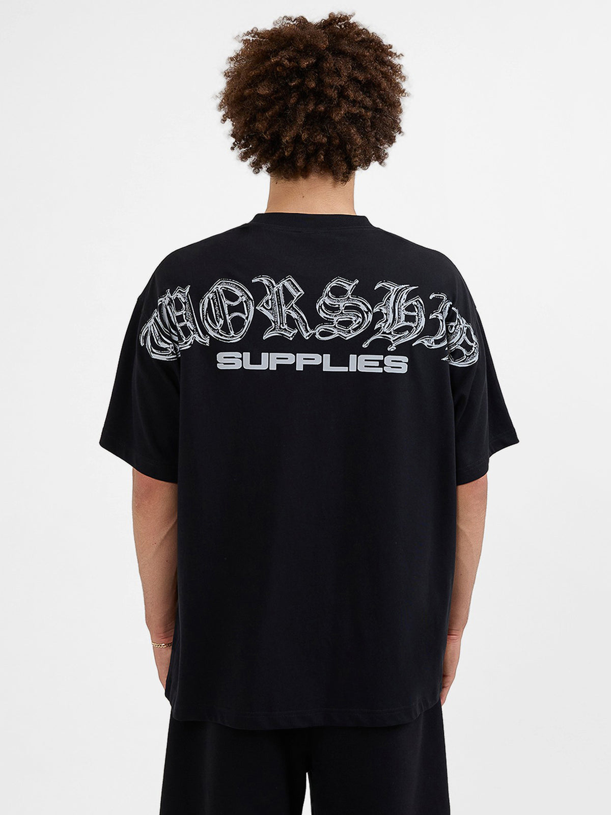 Worship Liquid Oversize Tee | Black