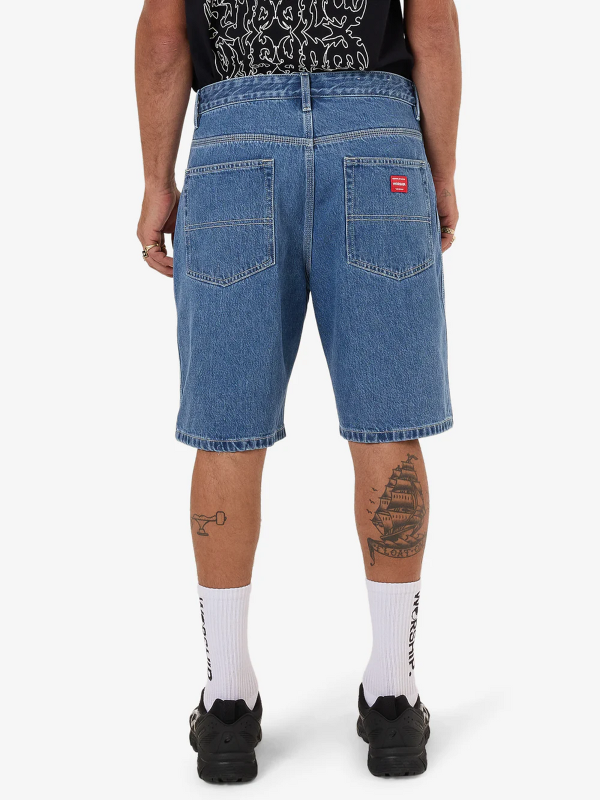 Worship Big Dawg Jean Short | Sky High Blue