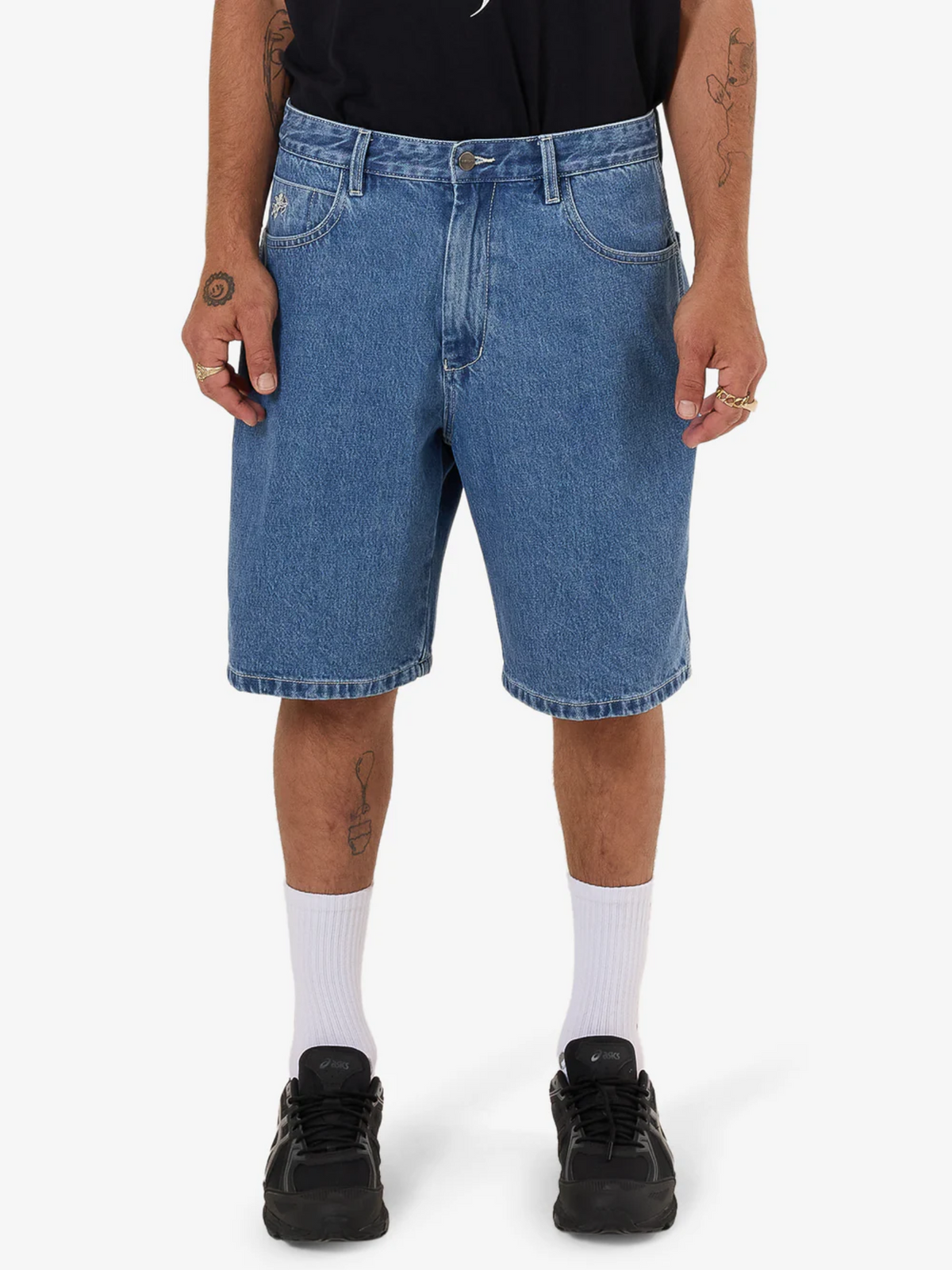 Worship Big Dawg Jean Short | Sky High Blue