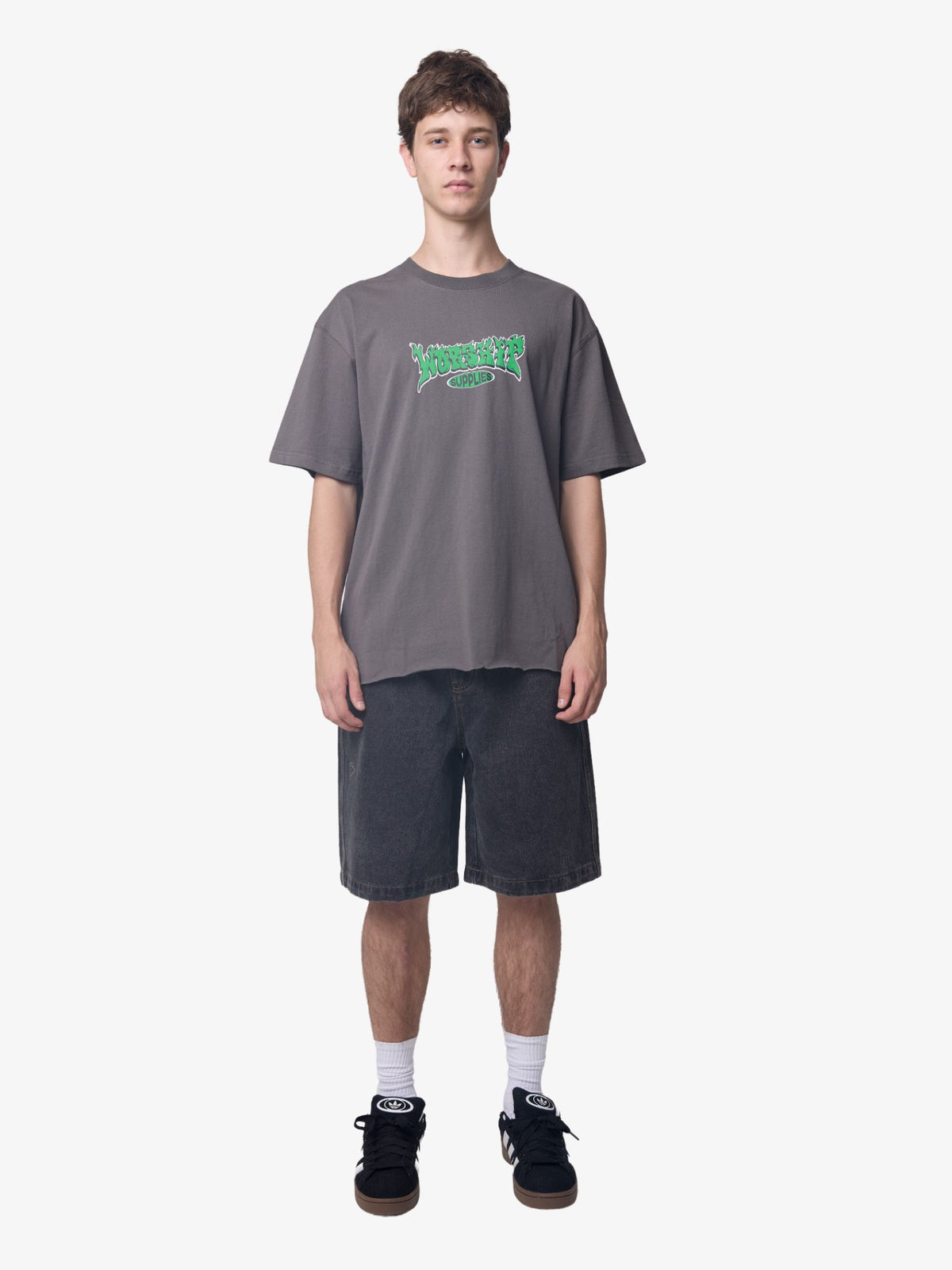 Worship Whisp Tee | Worn Black