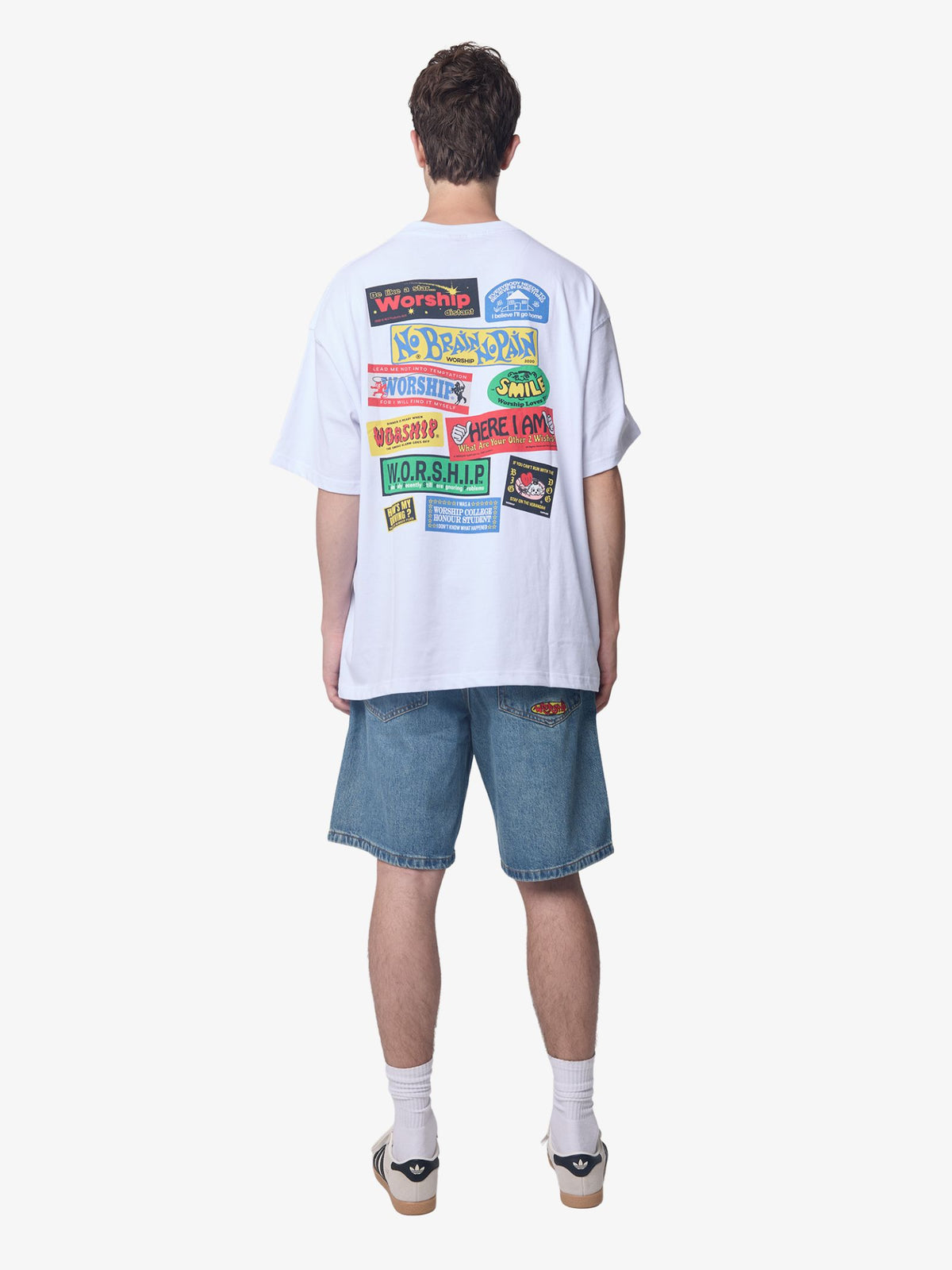 Worship Bumper Oversize Tee | White