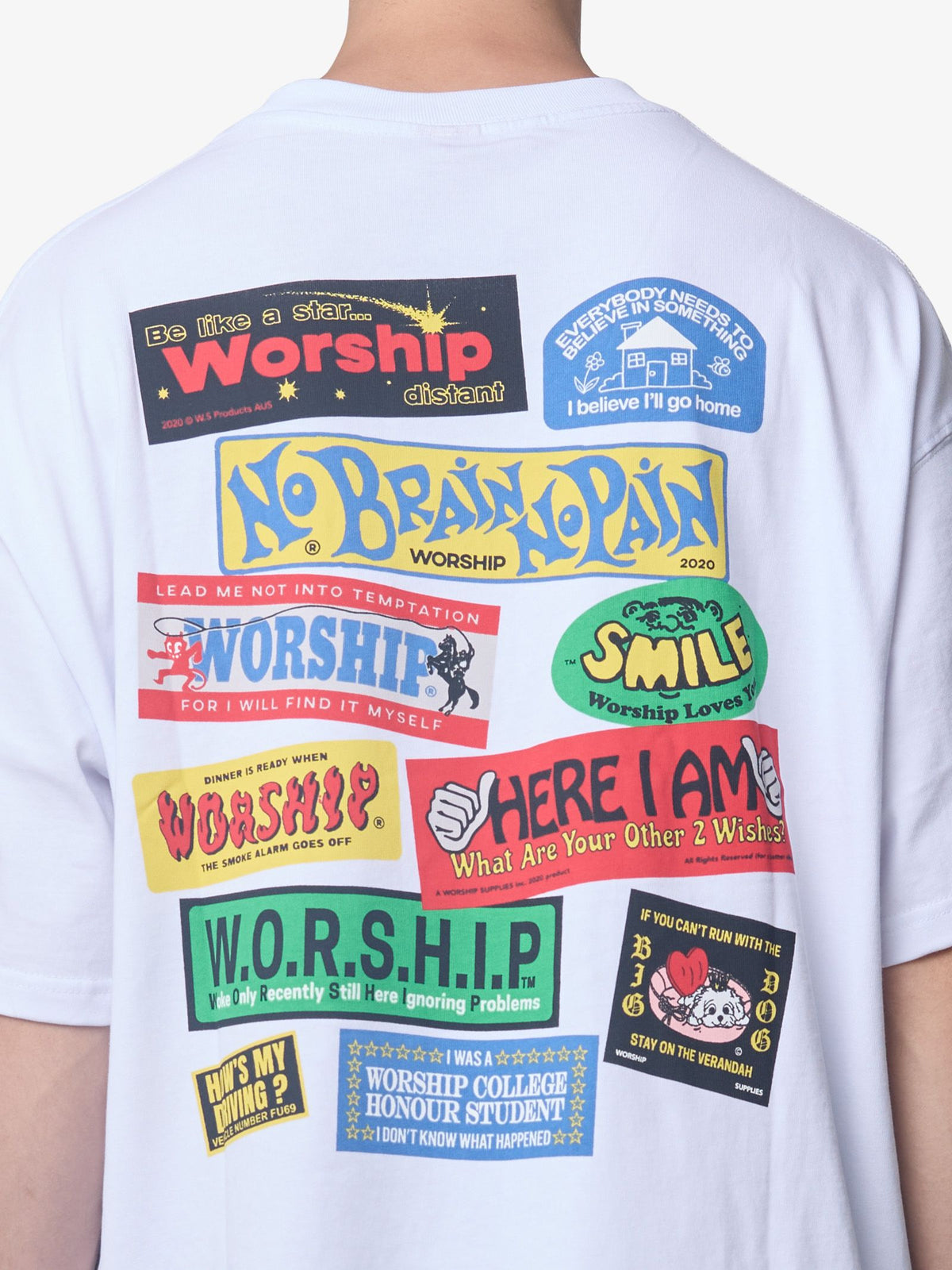 Worship Bumper Oversize Tee | White