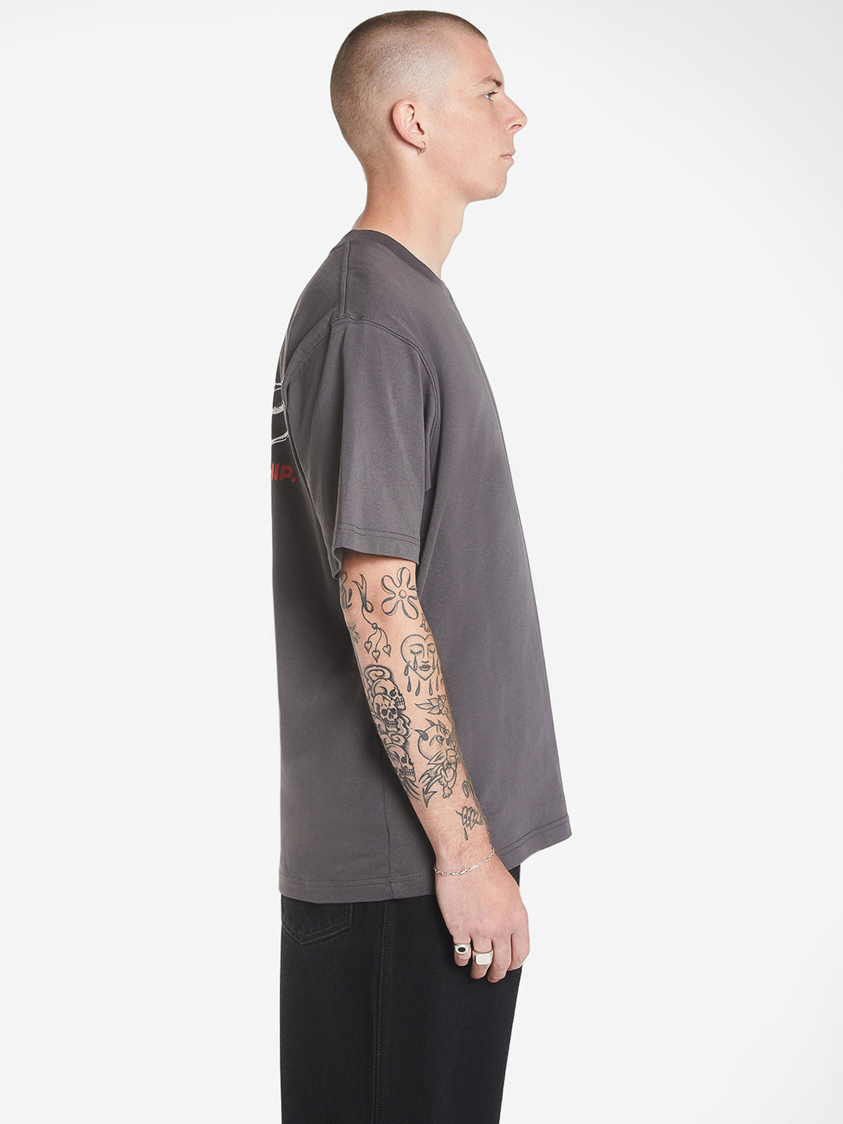 Worship Cherub T-Shirt | Worn Black