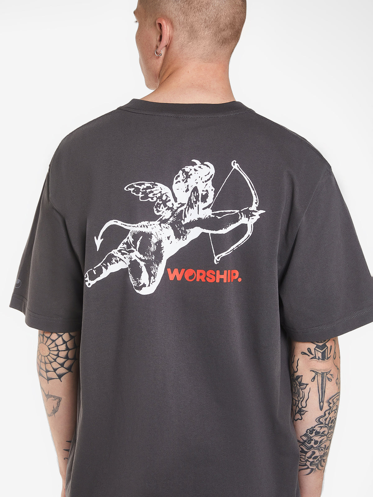Worship Cherub T-Shirt | Worn Black