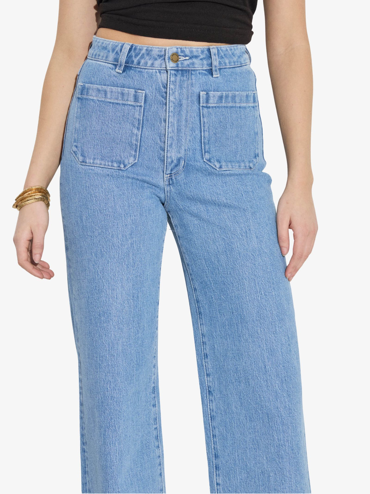 Rollas Sailor Jeans Long | MID BLUE