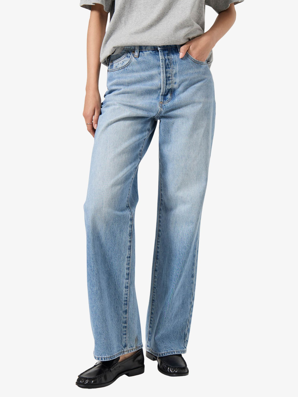 Rollas Stevie Relaxed Jeans | BRAD BLUE