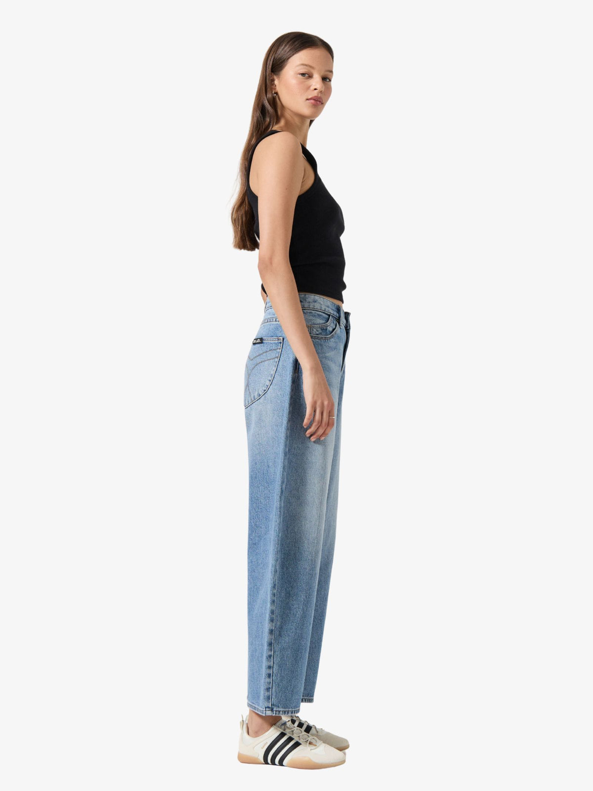 Rollas Gigi Barrel Jeans | BRAD BLUE