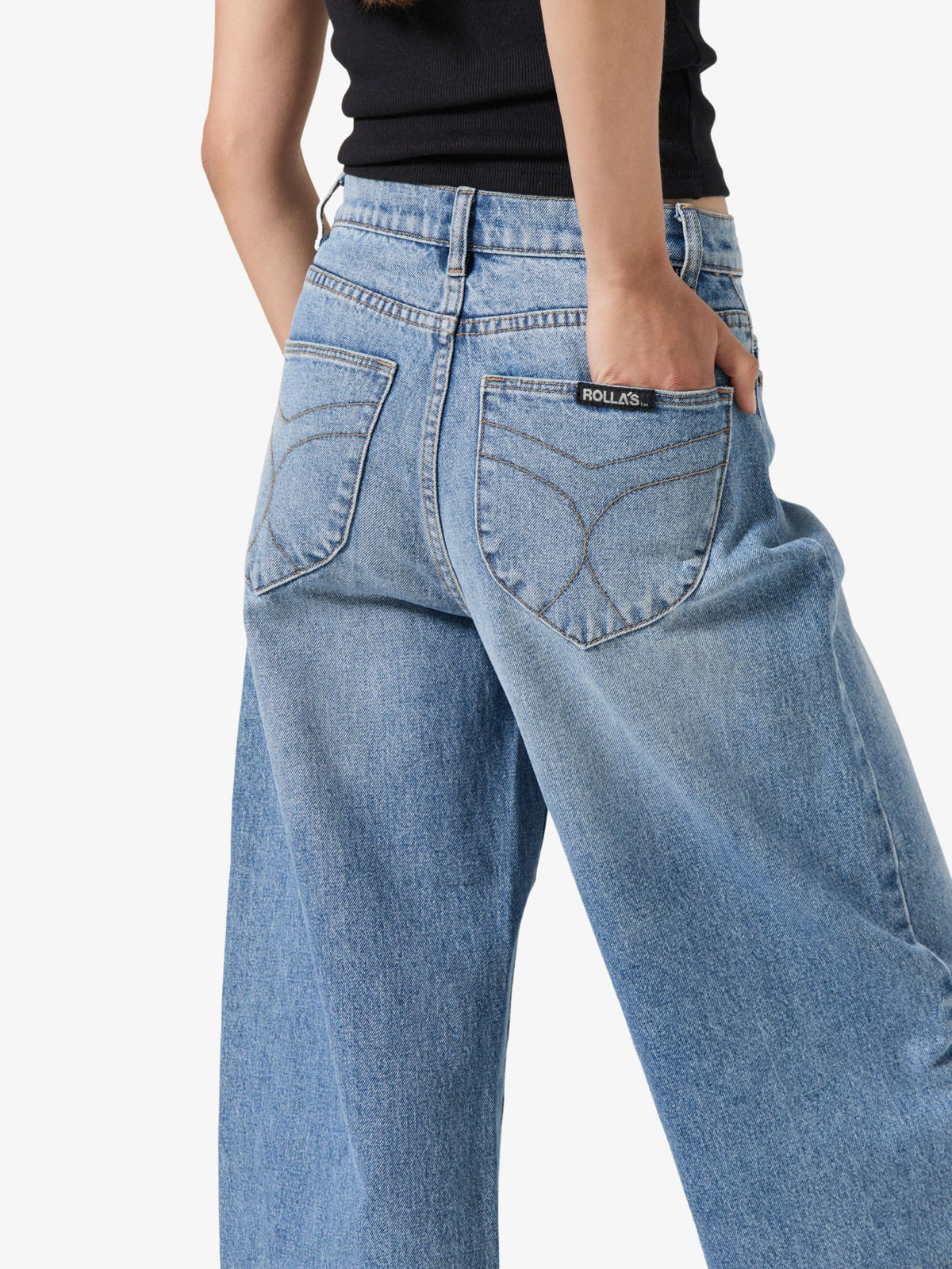 Rollas Gigi Barrel Jeans | BRAD BLUE