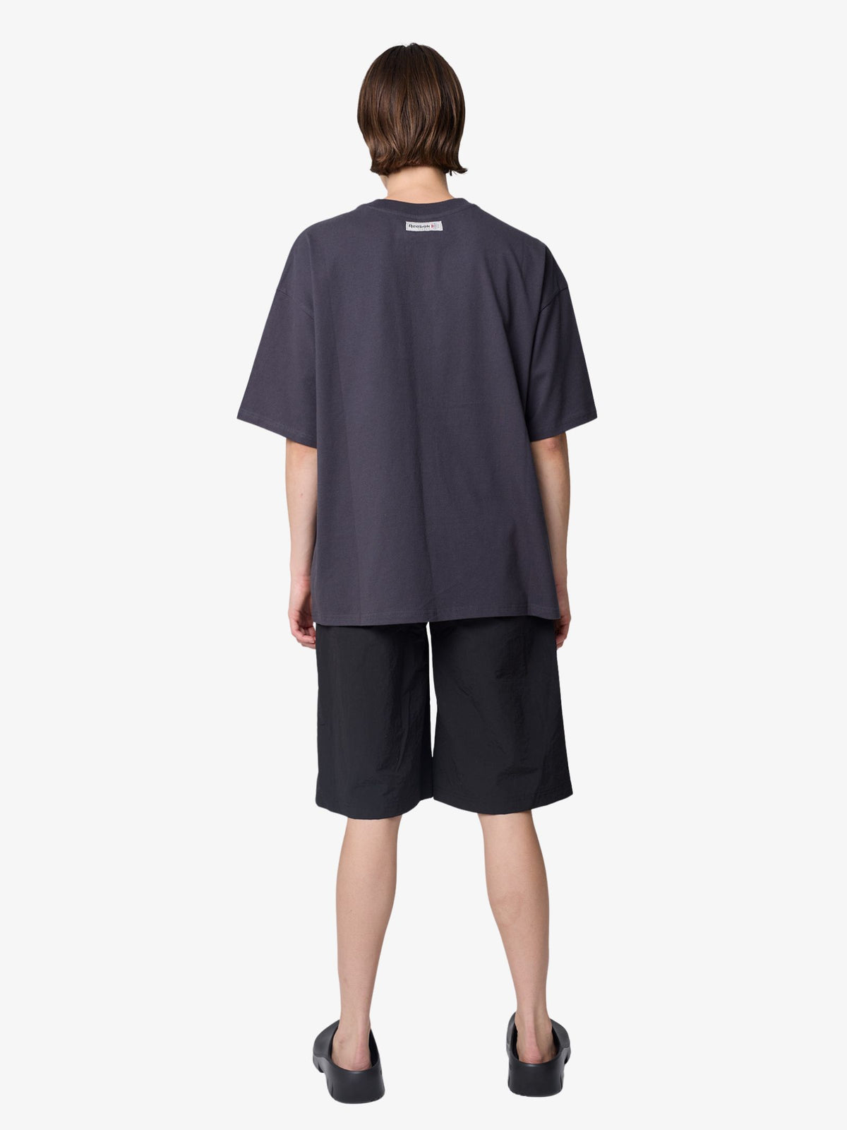 Reebok Women's Boxy Contrast Tee | Washed Black