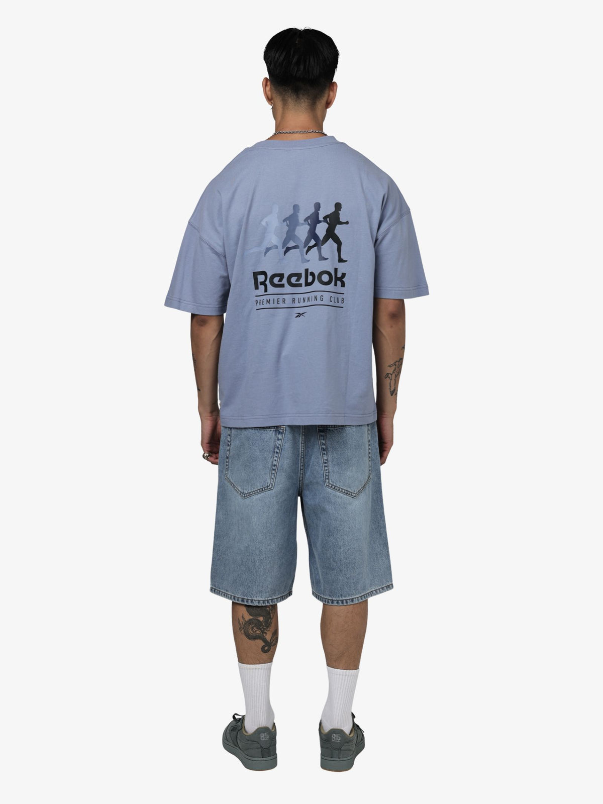 Reebok Premier Running Club Box Fit Tee | Hazy Blue