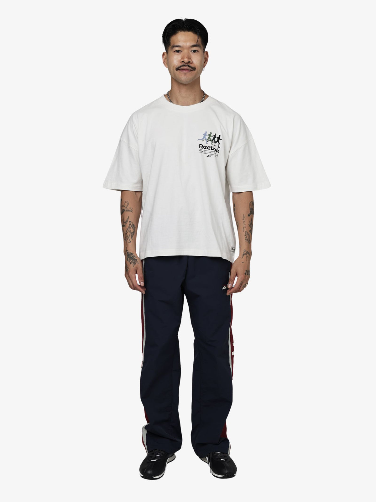 Reebok Premier Running Club Box Fit Tee | Chalk