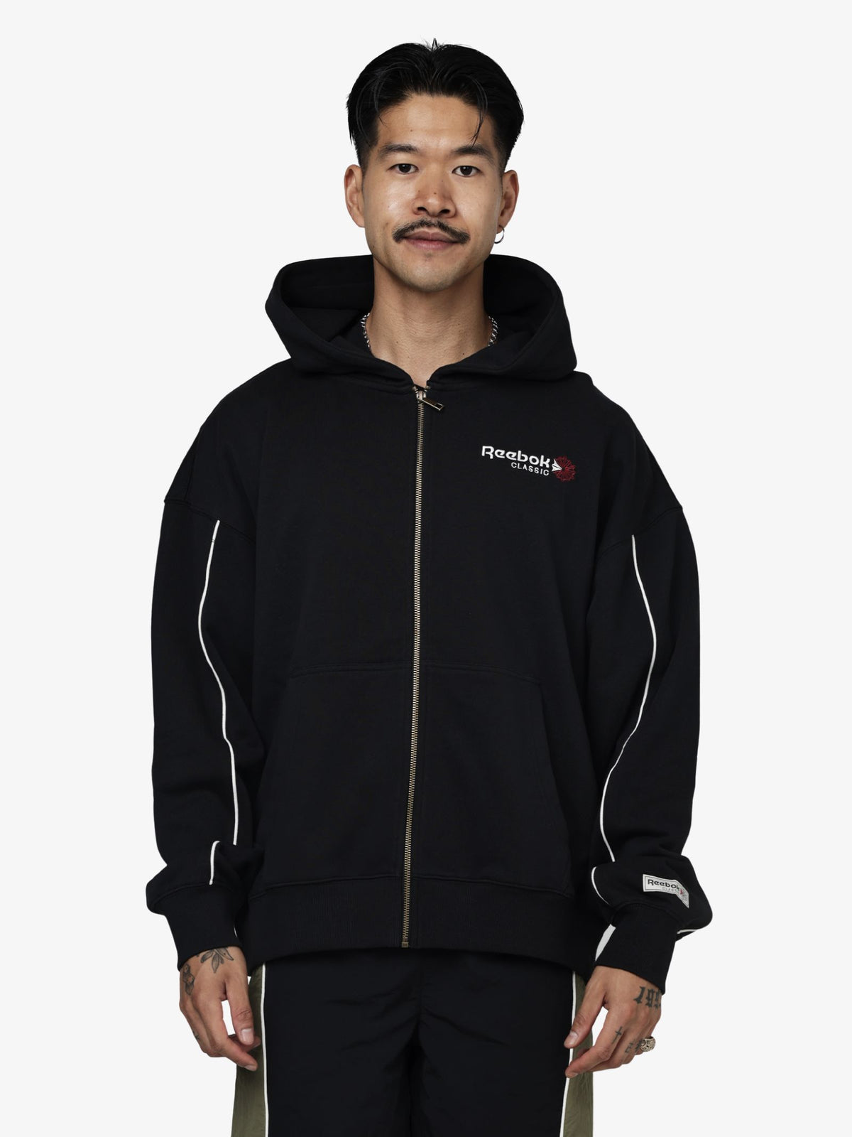 Reebok Classics Zip Through Hoodie | Black