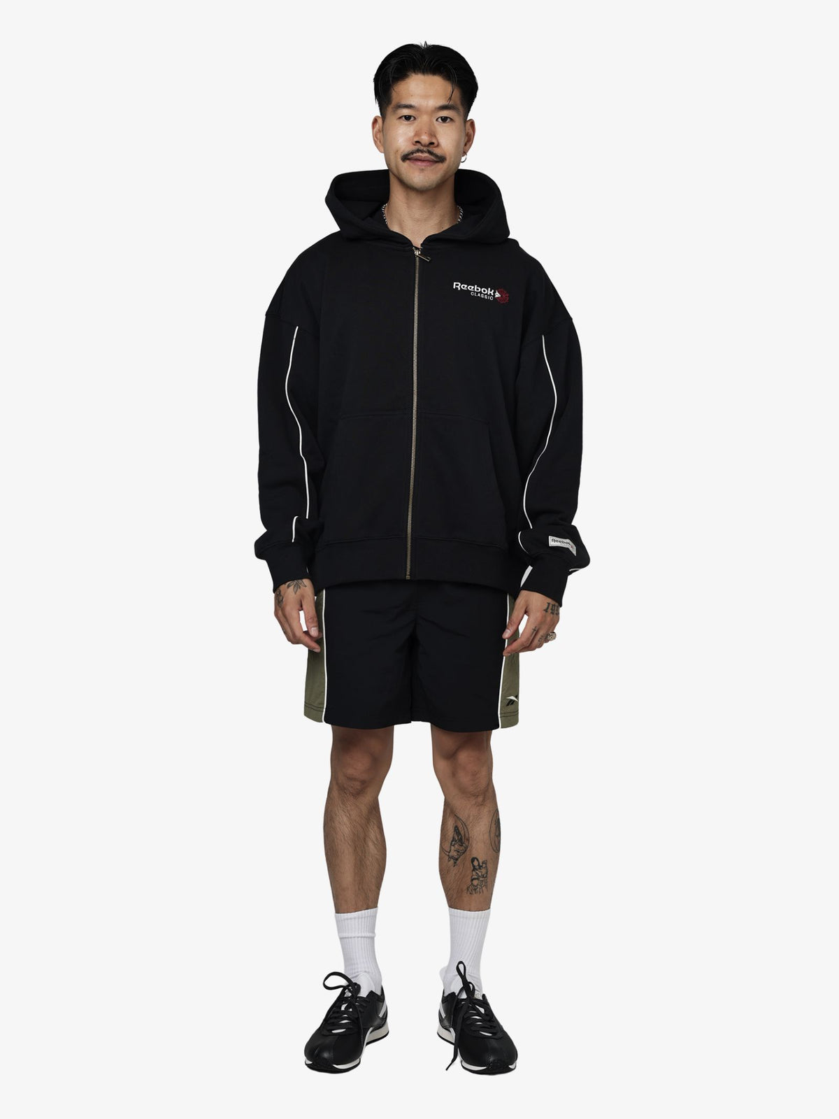 Reebok Classics Zip Through Hoodie | Black