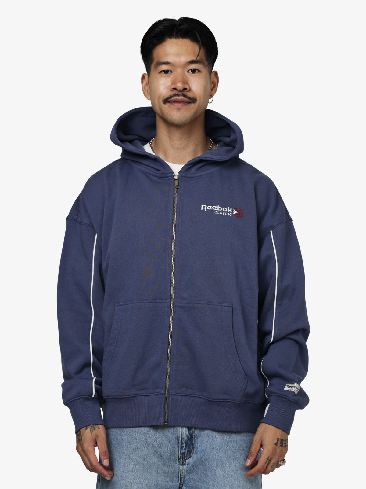 Reebok Classics Zip Through Hoodie | Legacy Blue