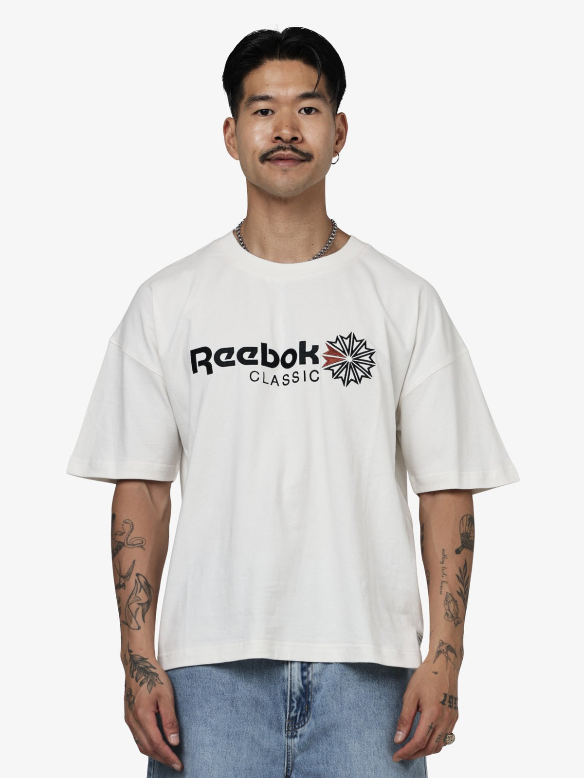 Reebok Classics Box Fit Tee | Chalk