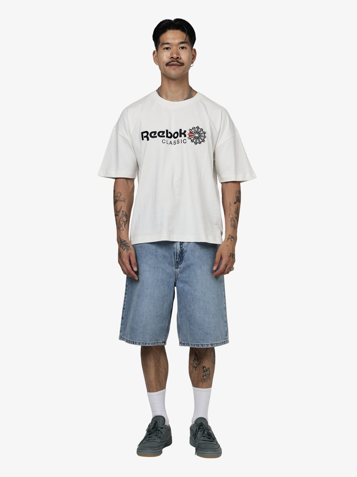 Reebok Classics Box Fit Tee | Chalk
