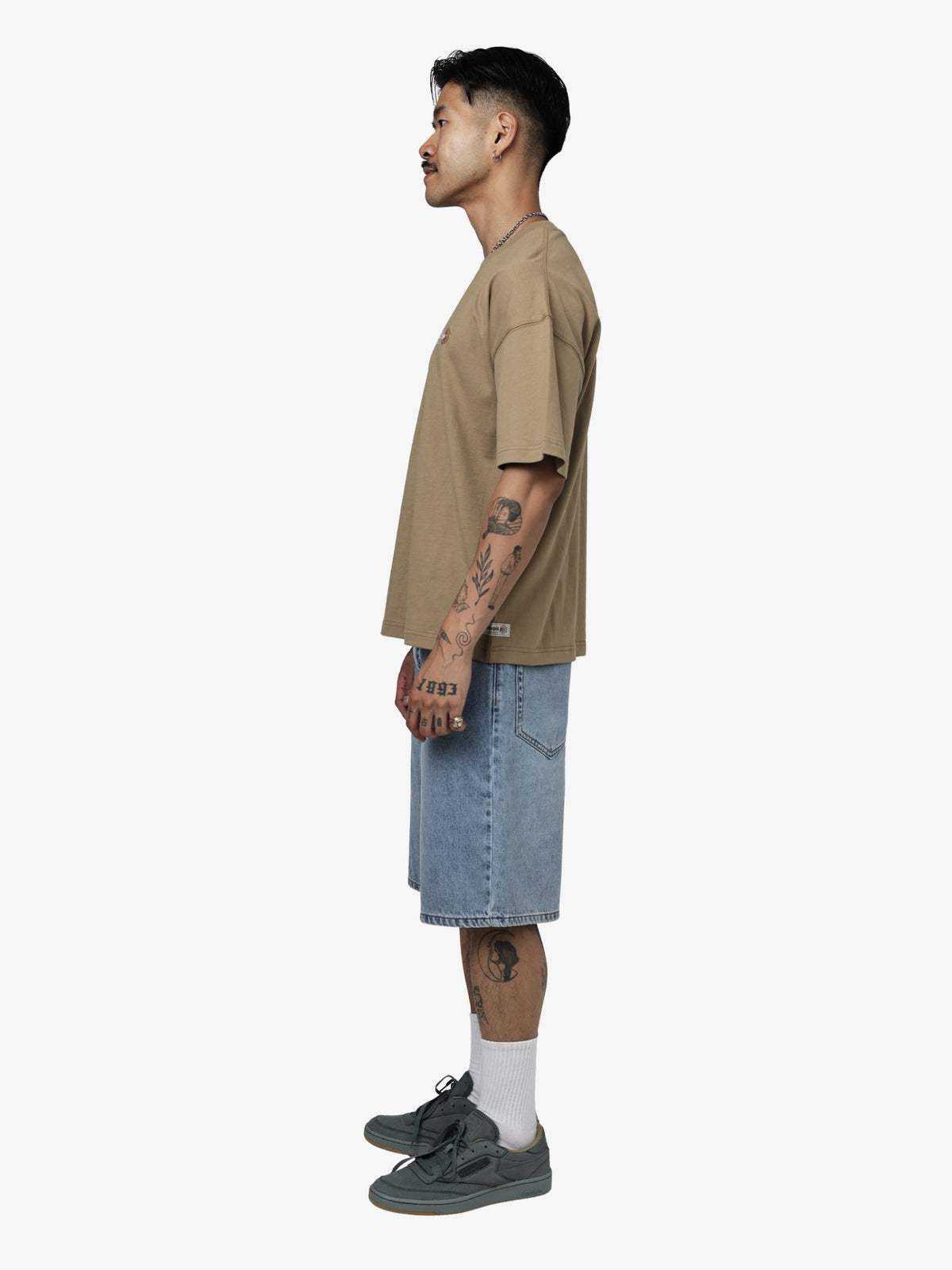 Reebok Classics Box Fit Tee | Elevated Beige