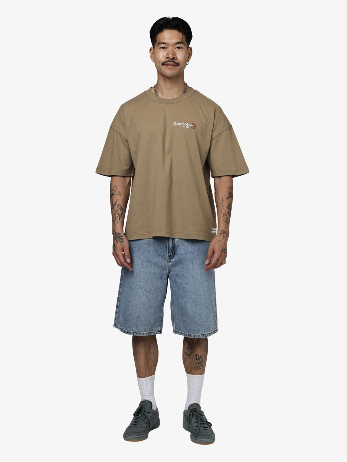 Reebok Classics Box Fit Tee | Elevated Beige