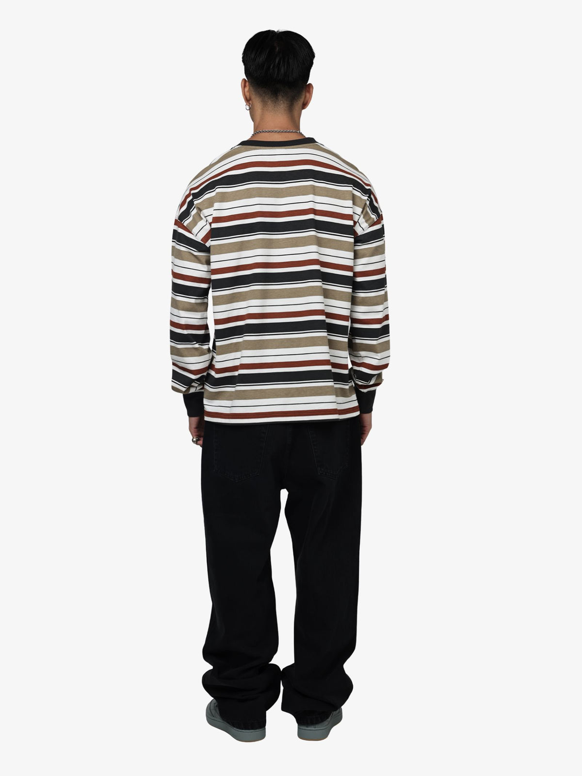 Reebok Classics Ls Stripe Tee | Chalk Stripe