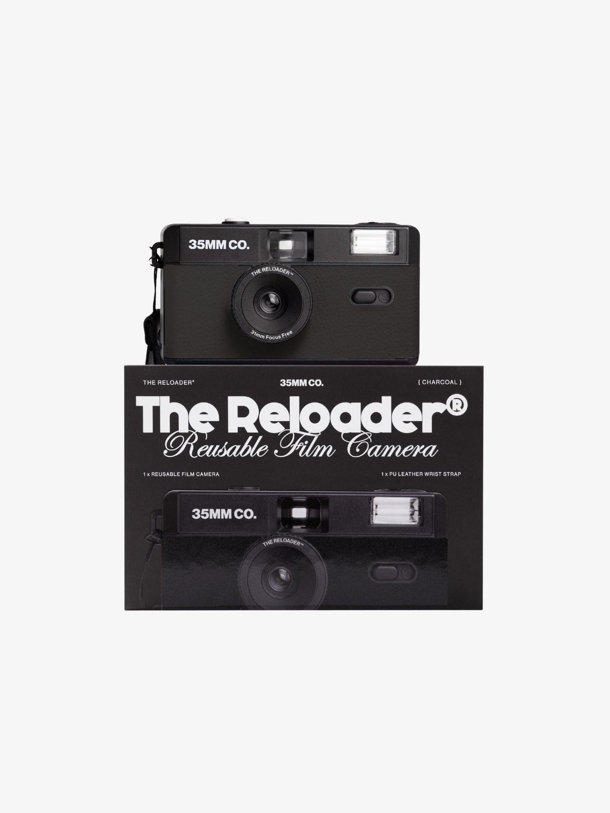 35MM CO The Reloader Reusable Film Camera | Charcoal