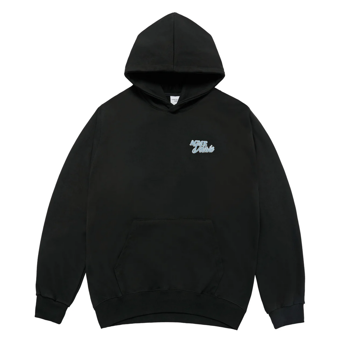 ADLV Round Script Boucle Logo Hoodie | BLACK