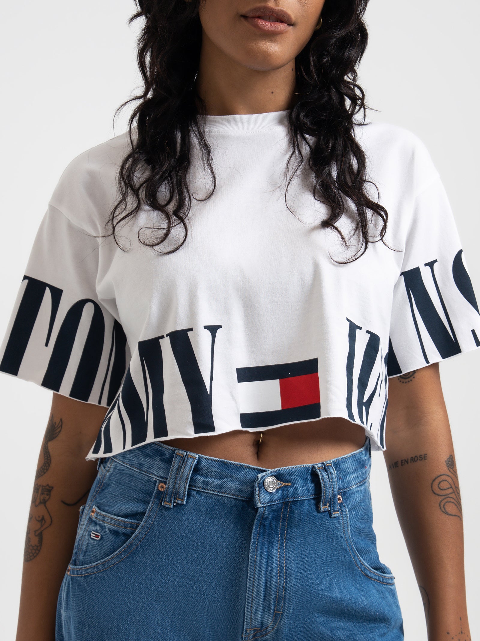 TAKER CROPPED OVERSIZE T-SHIRTS WHITE