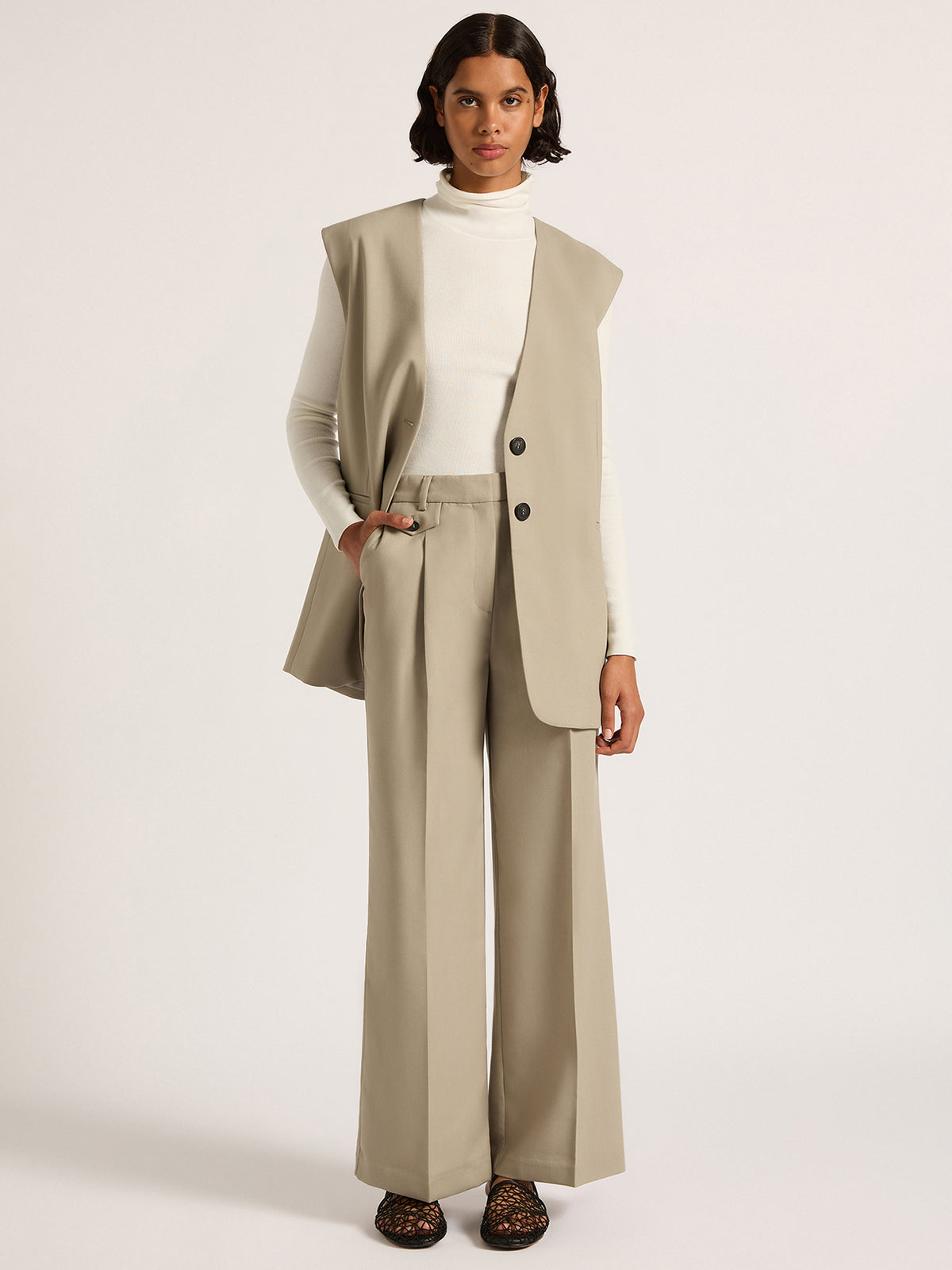 Nude Lucy Theo Tailored Pants | Sage