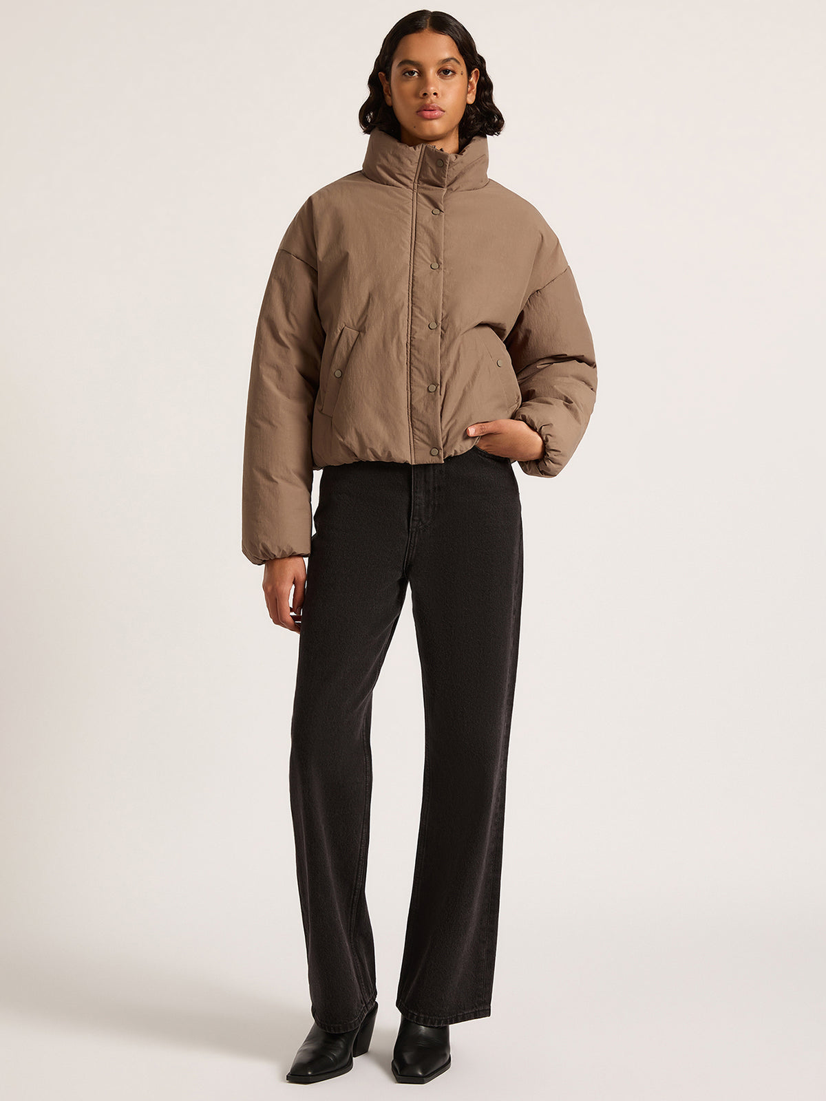 Nude Lucy Xander Puffer Jacket | Taupe