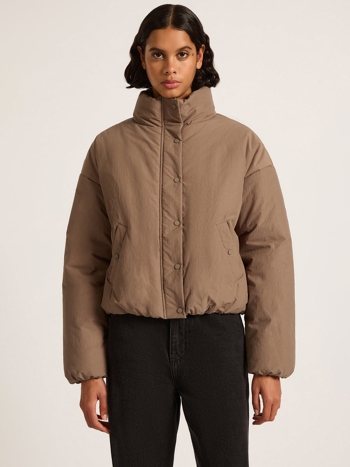 Nude Lucy Xander Puffer Jacket | Taupe