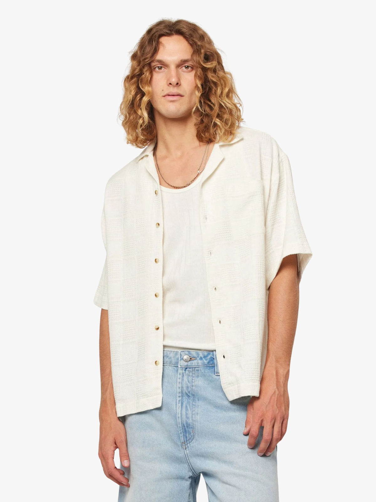 Rollas Wisteria Bowler Shirt | Coconut