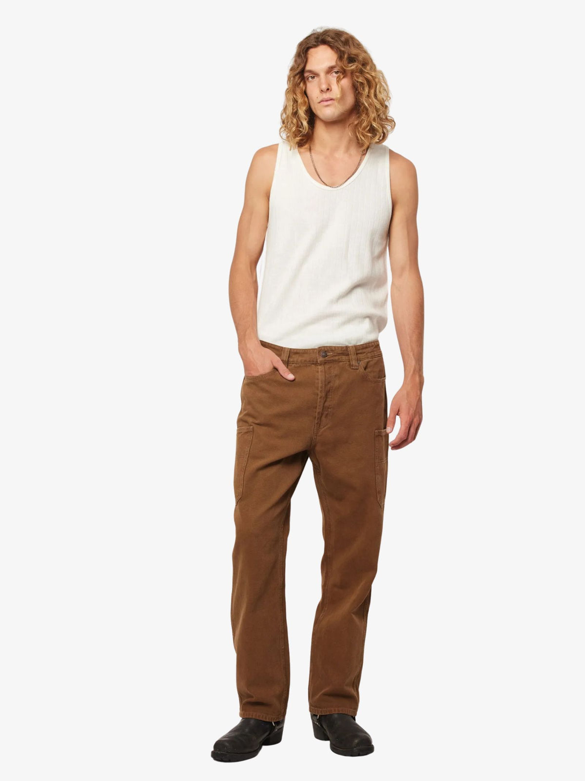 Rollas Ezy Electric Canvas Pants | Caramel