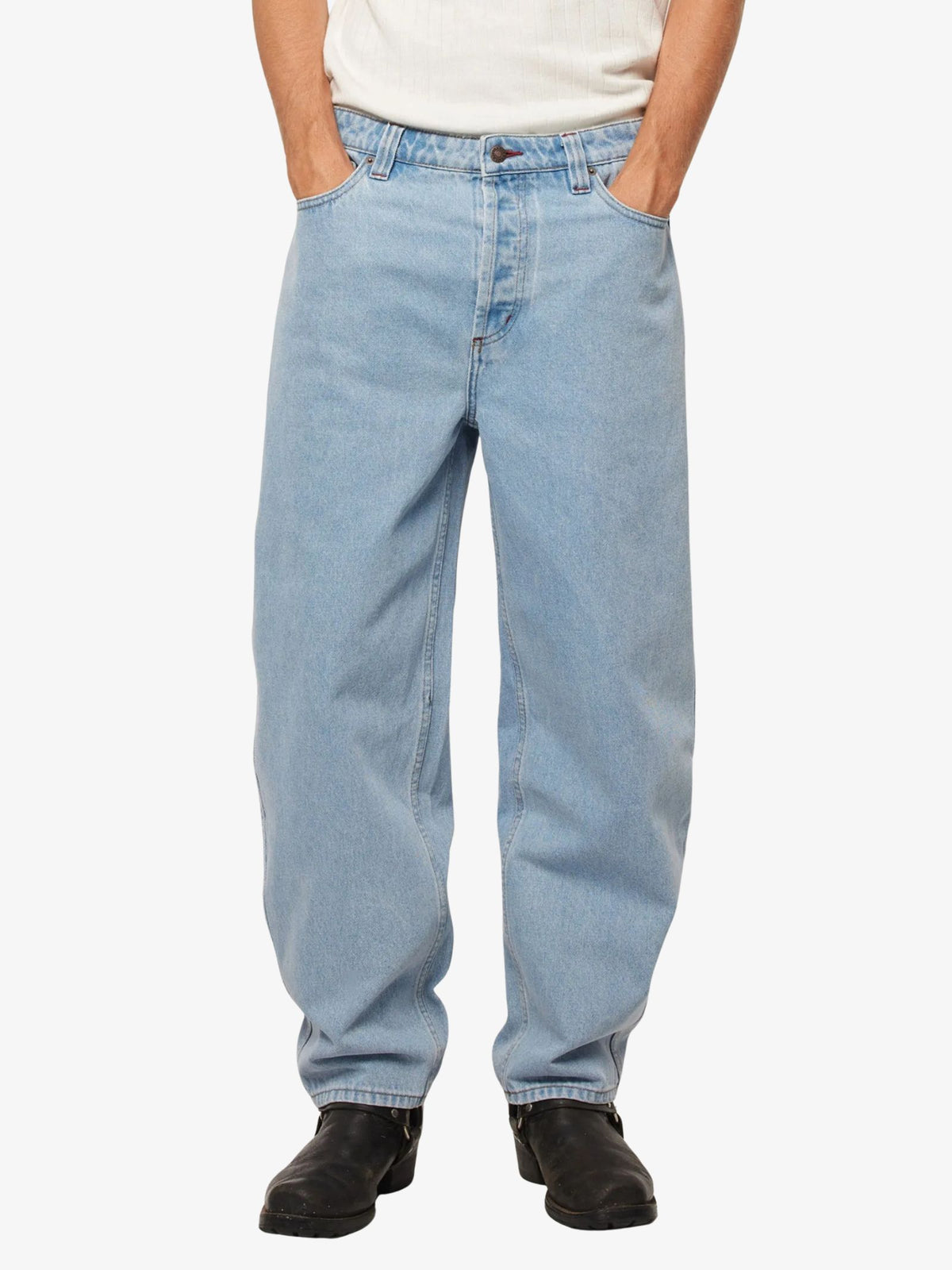 Rollas Ezy Barrel Jeans | Bleach Blue