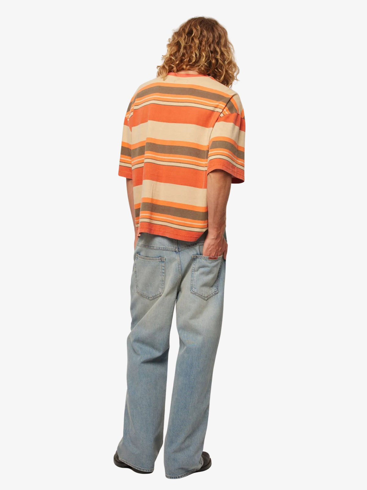 Rollas Big Newport Stripe Tee | Sunset