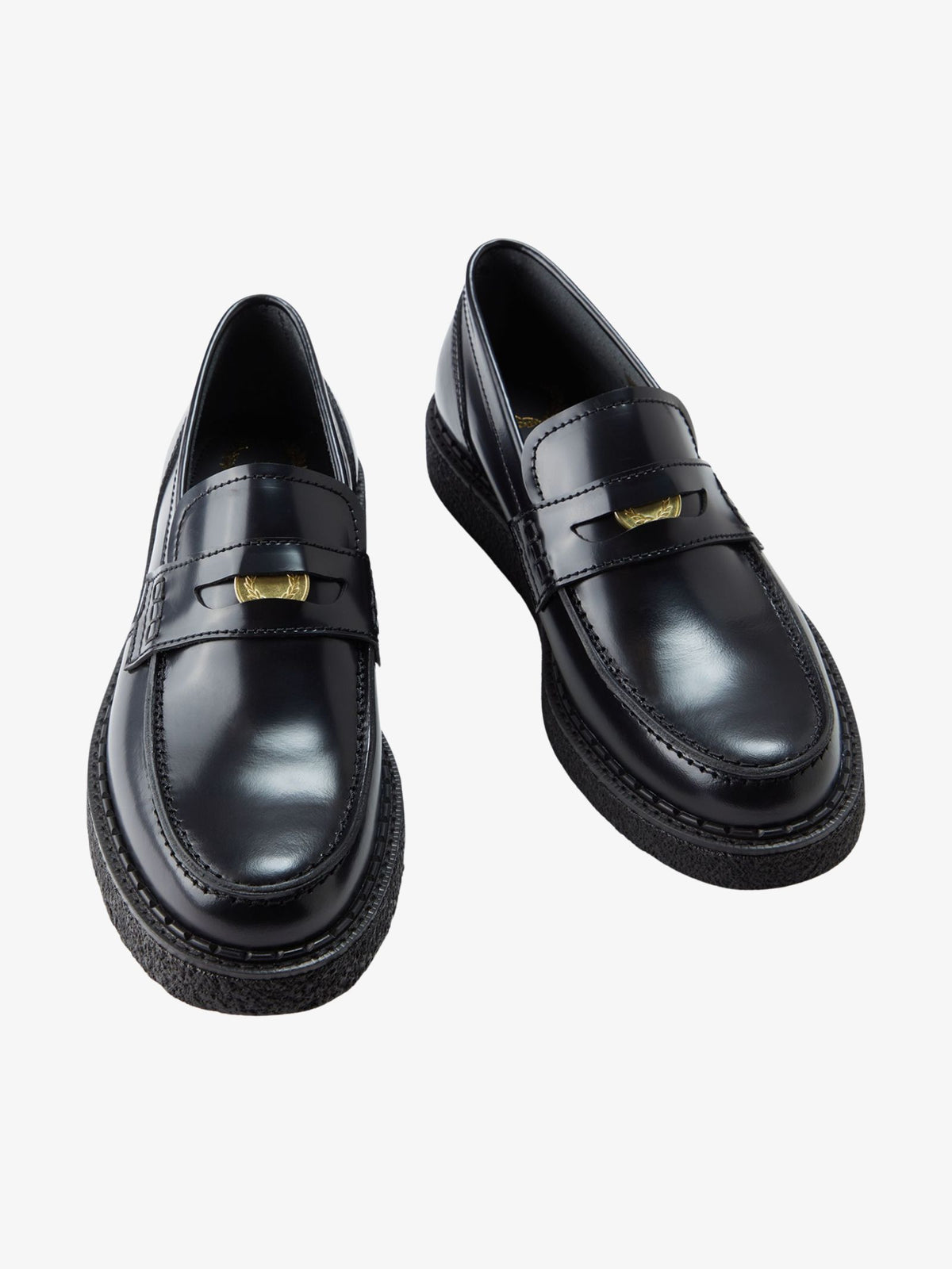 Fred Perry George Cox Leather Penny Loafers | Black