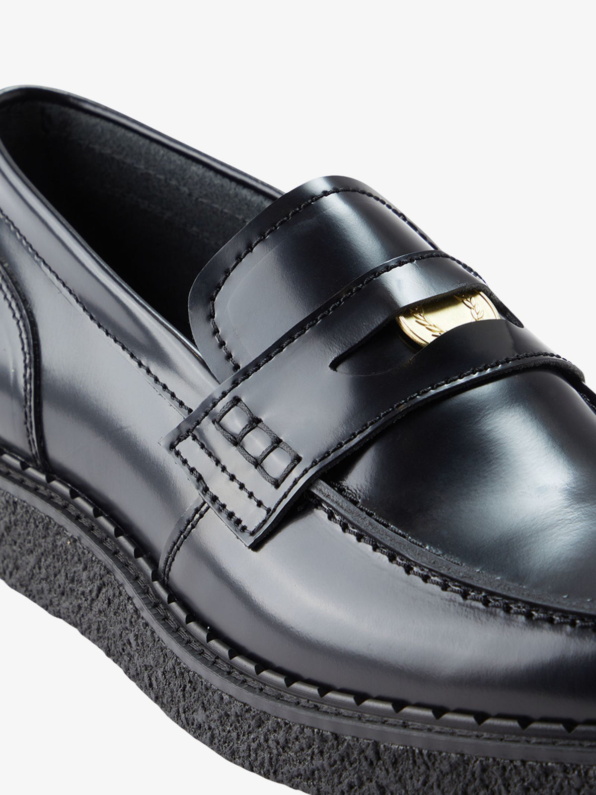 Fred Perry George Cox Leather Penny Loafers | Black