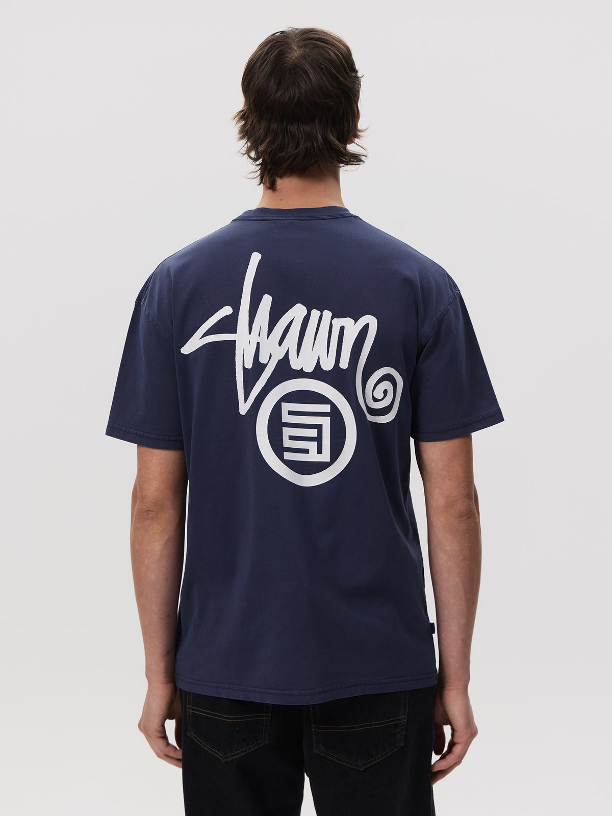 S-Double Shawn Dot Tee | NAVY