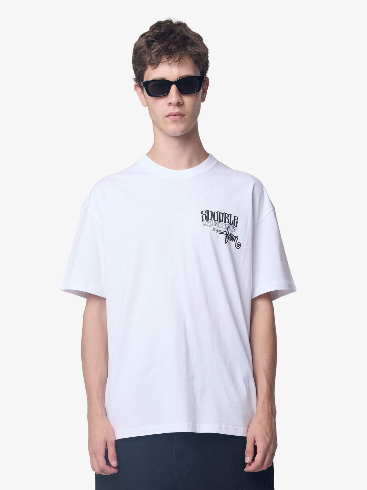 S-Double World Wide Roots Tee | White