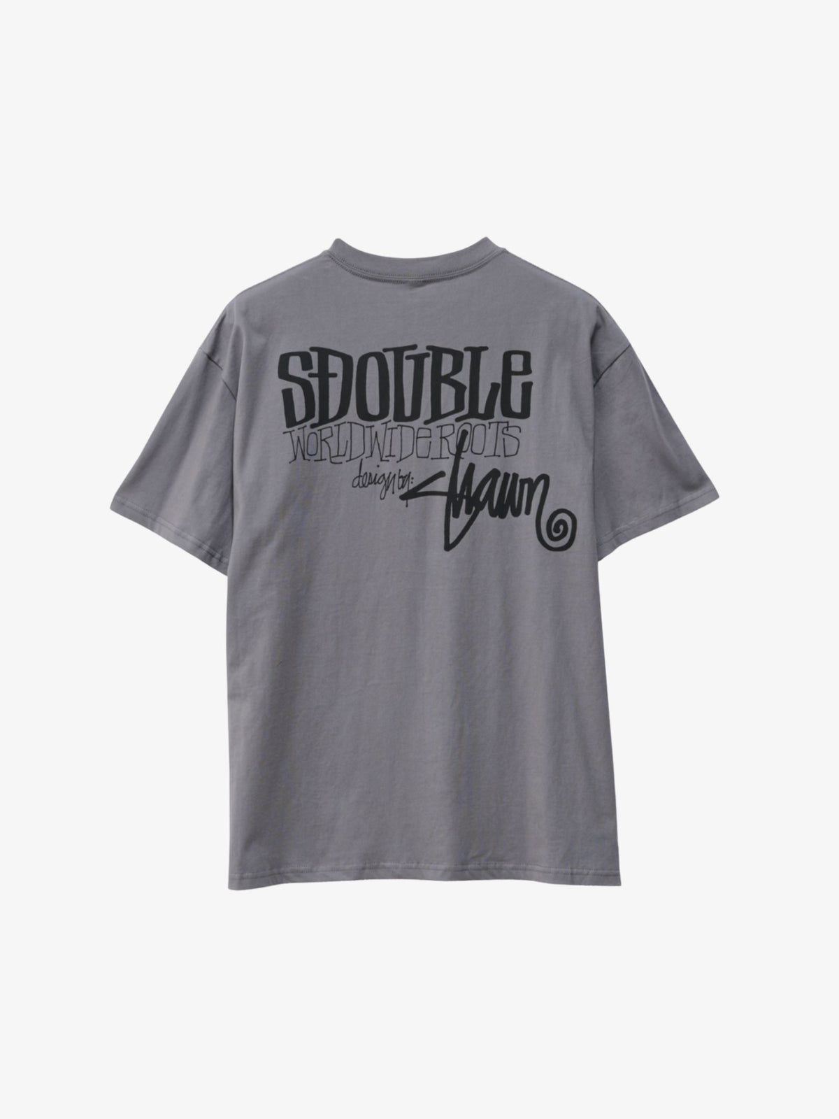S-Double World Wide Roots Tee | Steel Grey