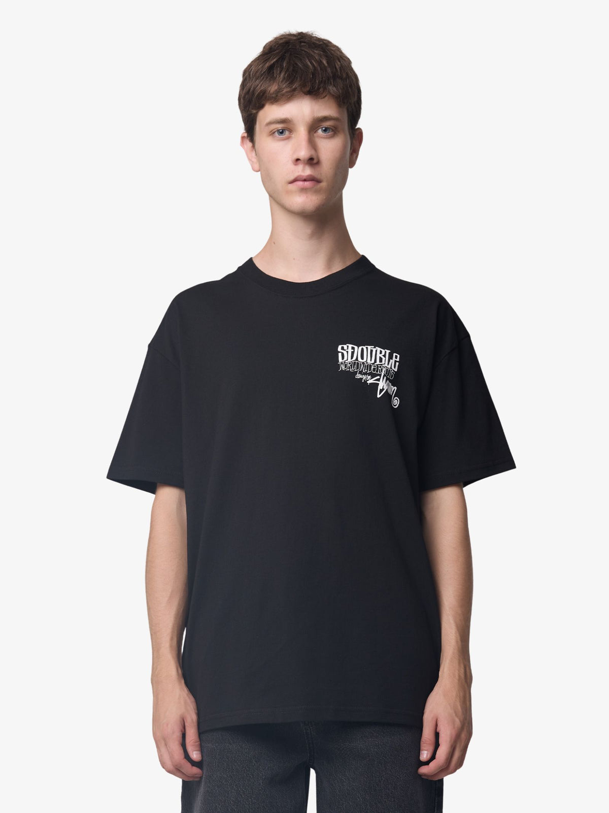 S-Double World Wide Roots Tee | Black