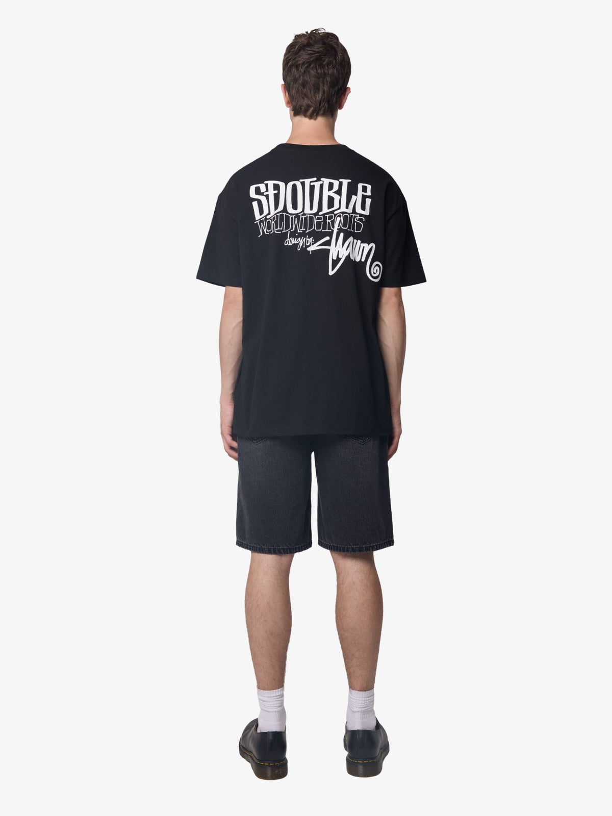 S-Double World Wide Roots Tee | Black