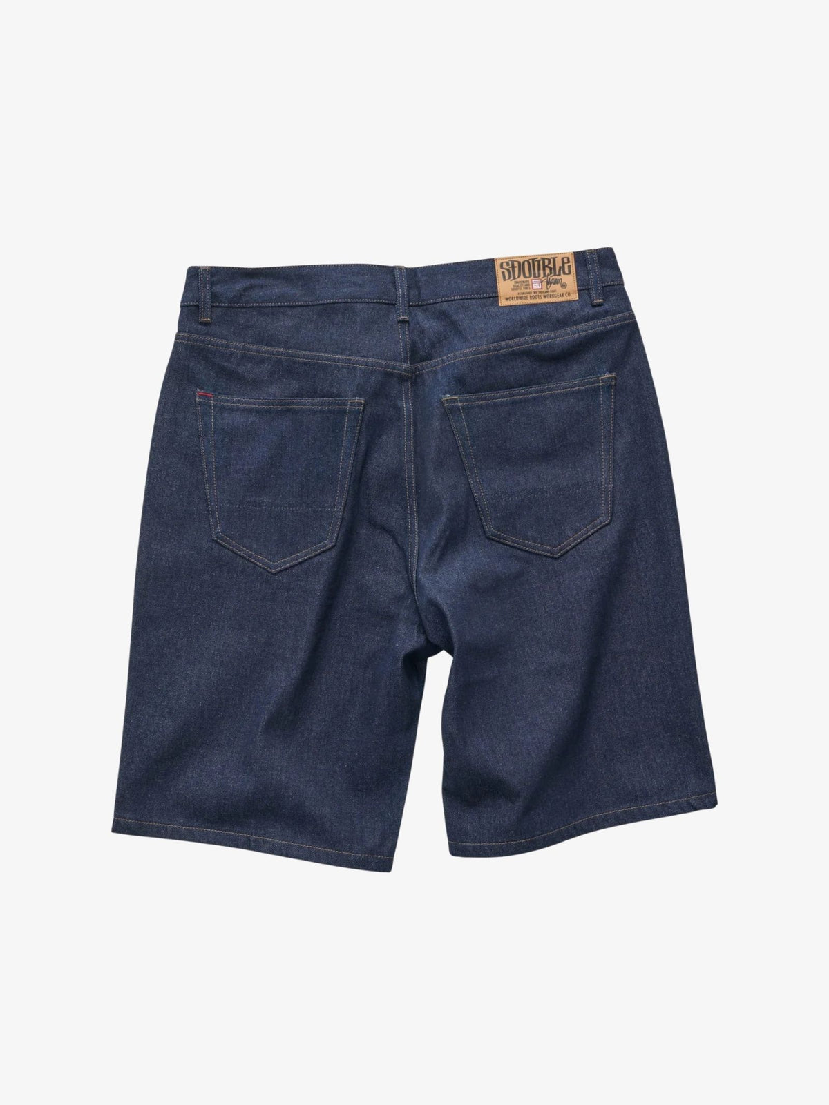 S-Double Denim Standard Shorts | Raw Indigo