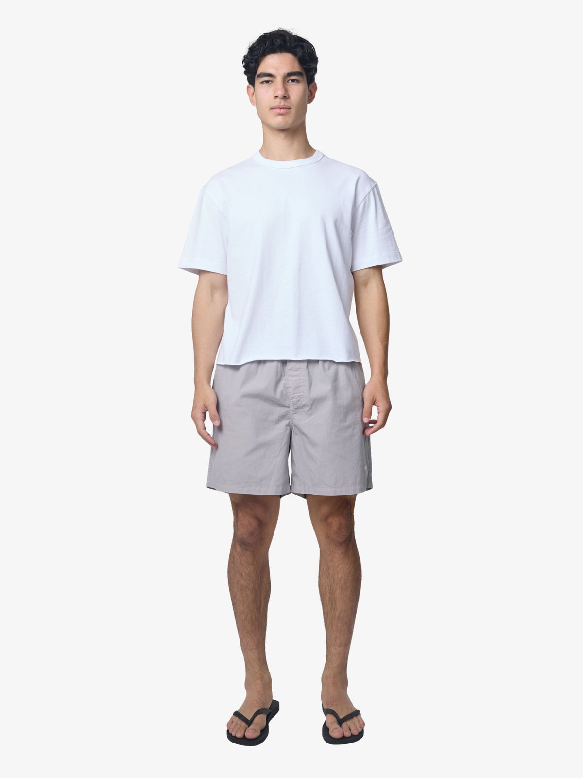 S-Double Poplin Coast Boxer Shorts | Light Blue