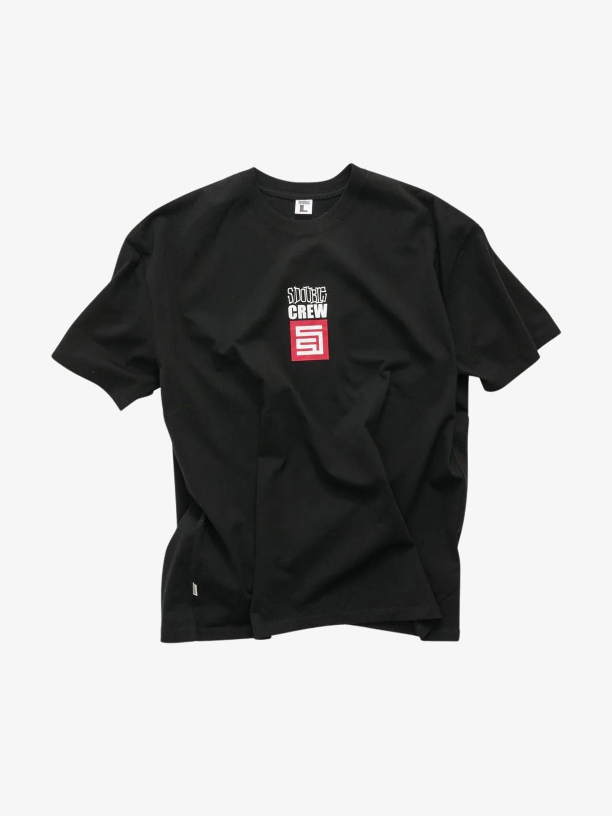 S-Double Crew Short Sleeve Tee | Black
