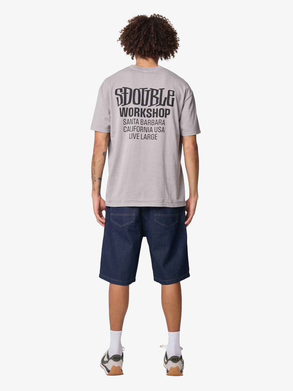 S-Double Workshop Ss Tee | Pigment Grey