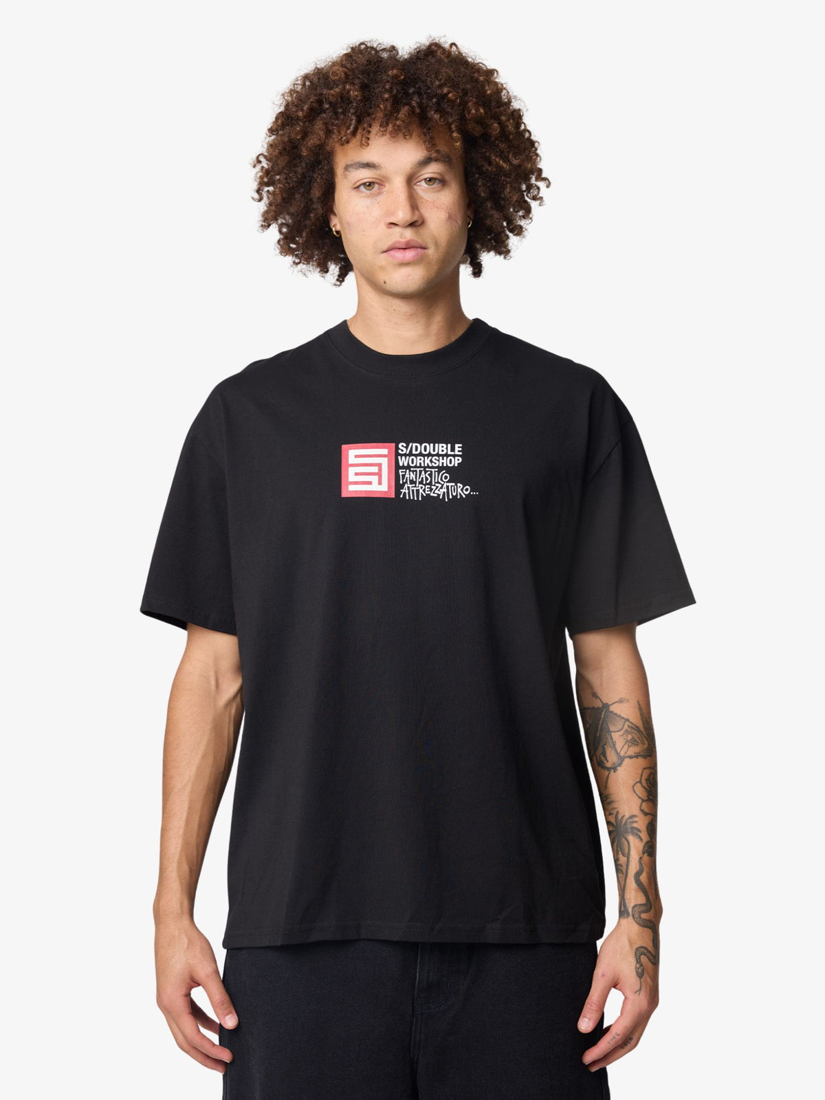 S-Double Fantastico Ss Tee | Black