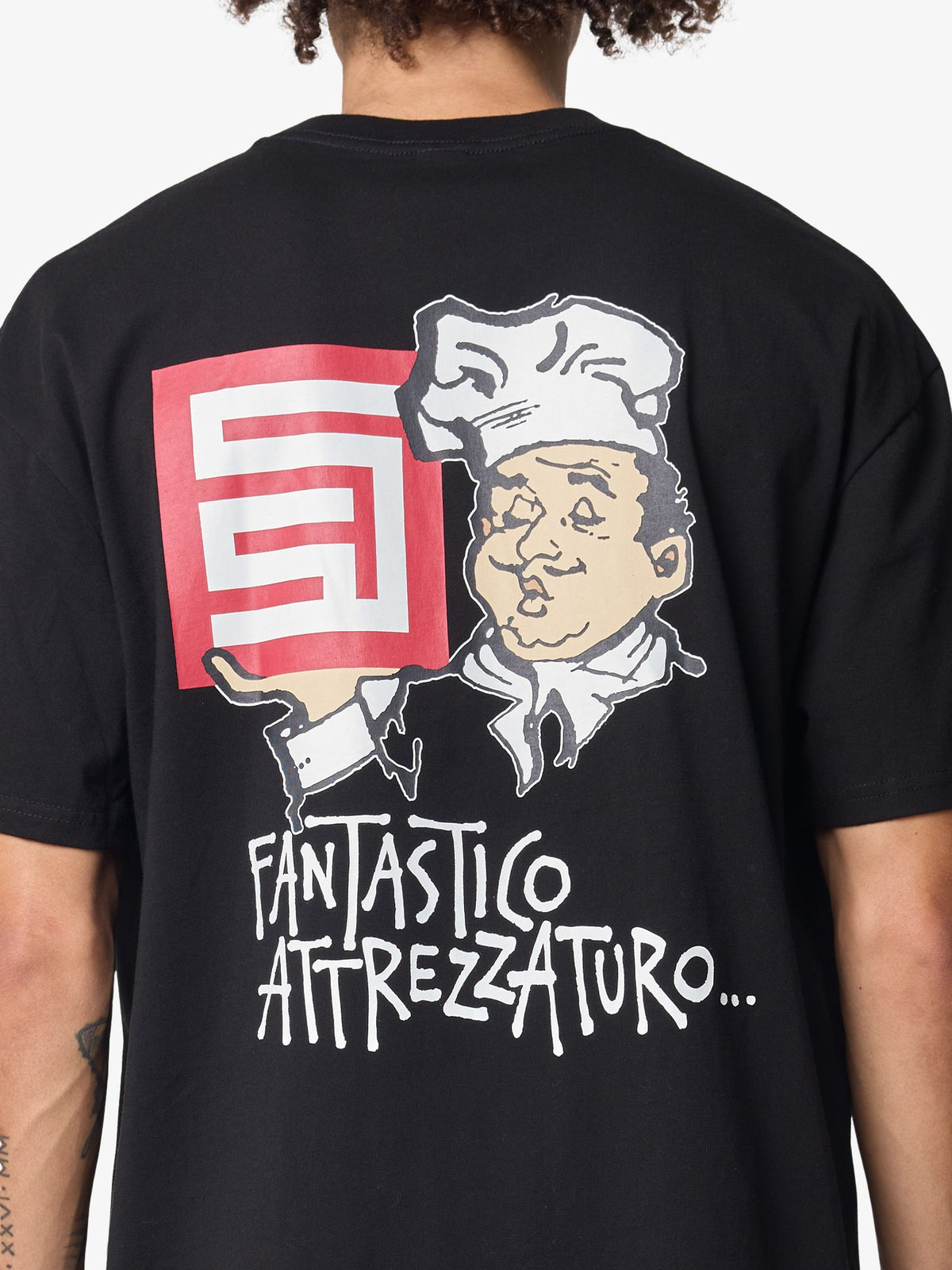S-Double Fantastico Ss Tee | Black