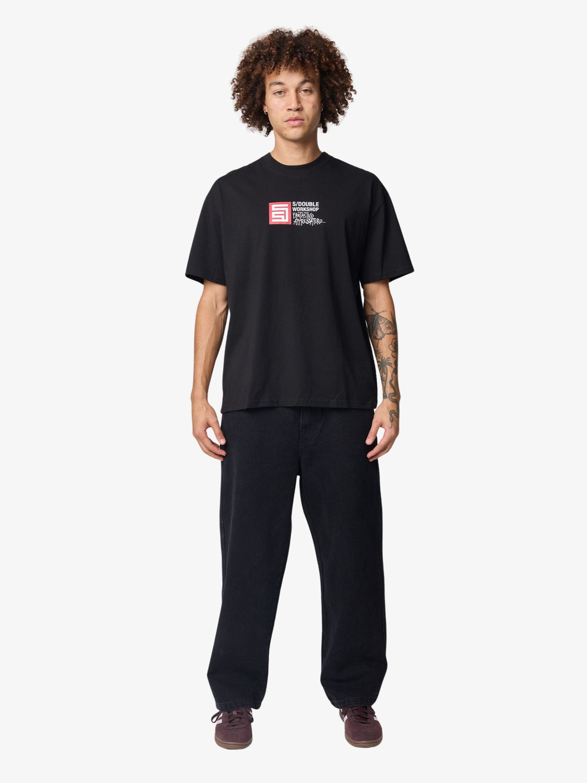 S-Double Fantastico Ss Tee | Black