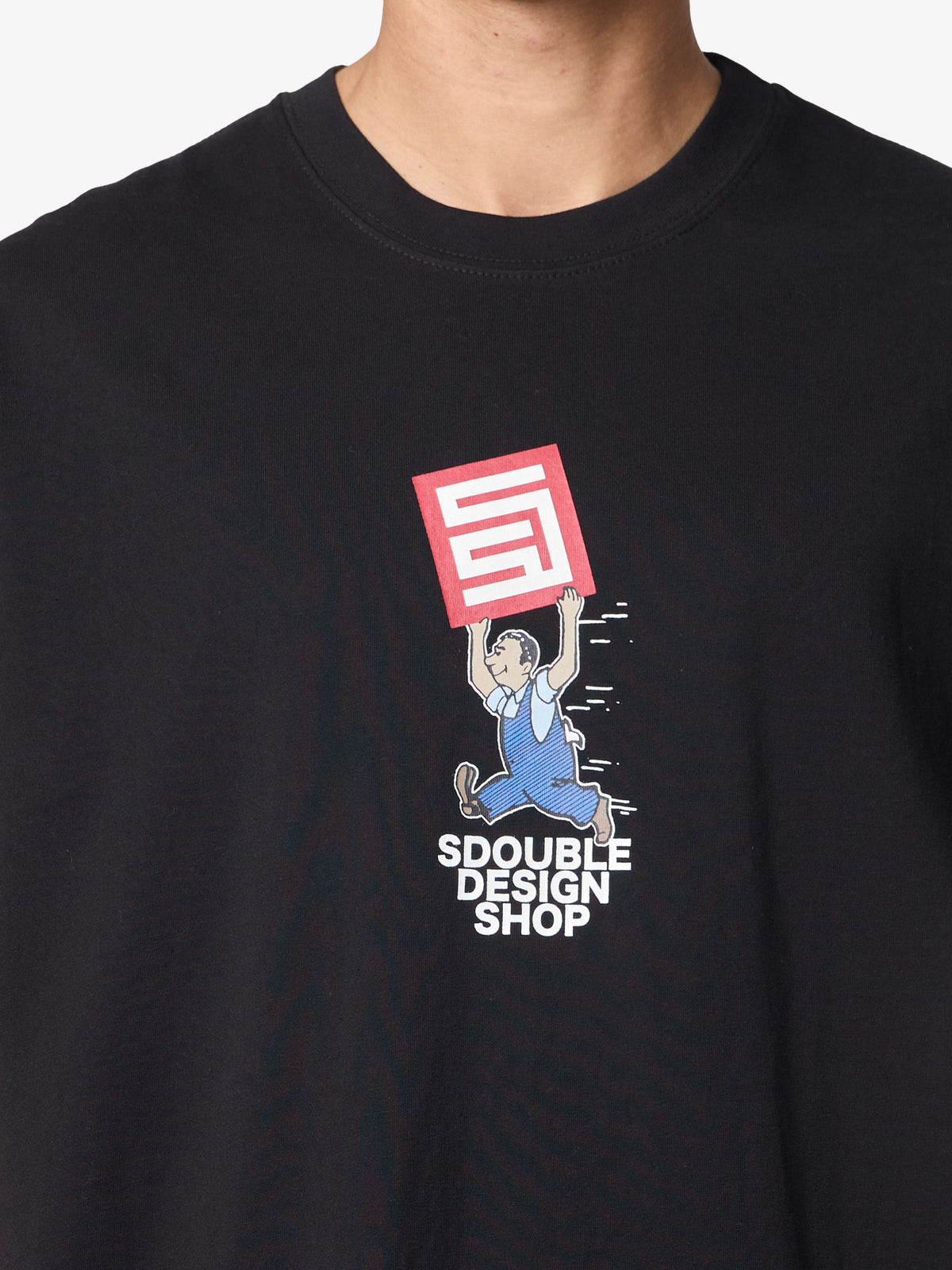 S-Double Overalls Ss Tee | Black