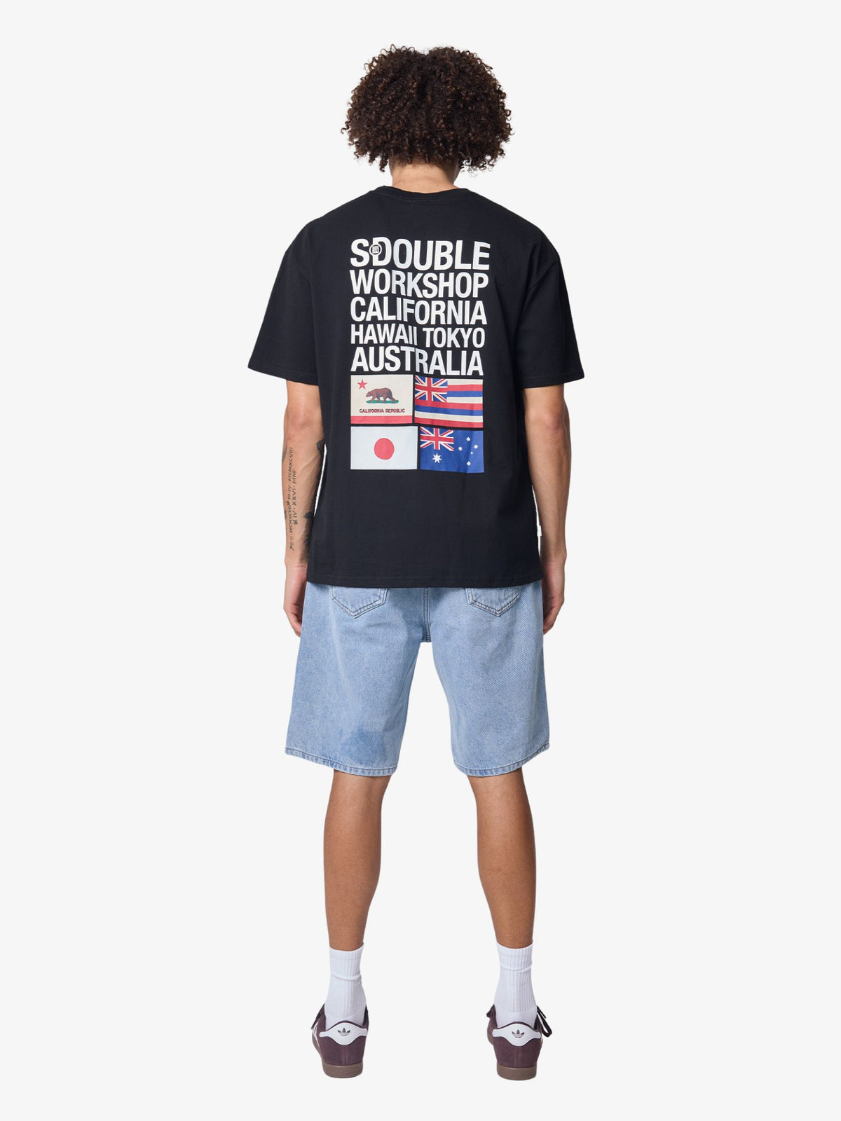 S-Double Flags Ss Tee | Black