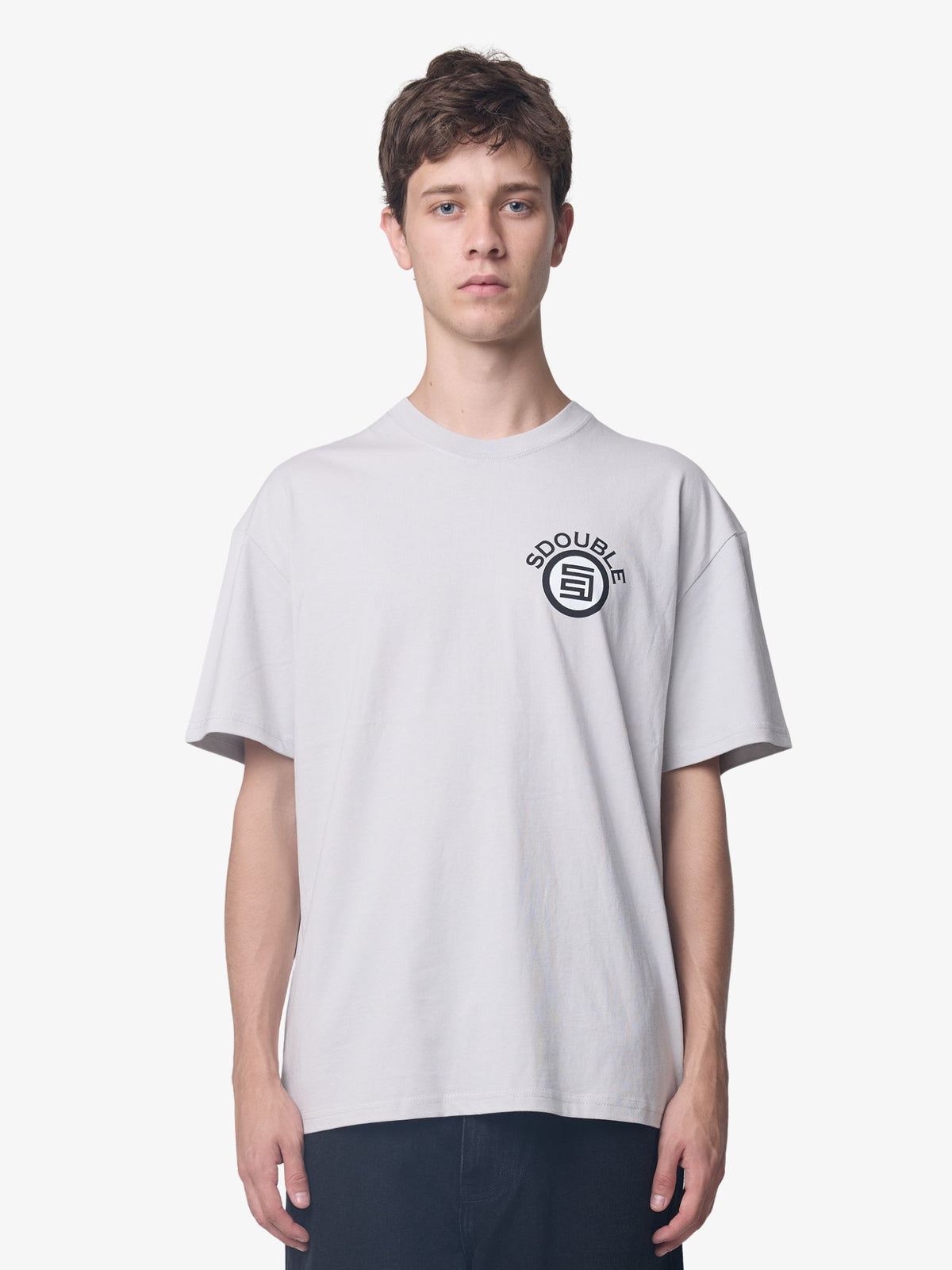 S-Double Arch Dot Short Sleeve Tee | Light Blue